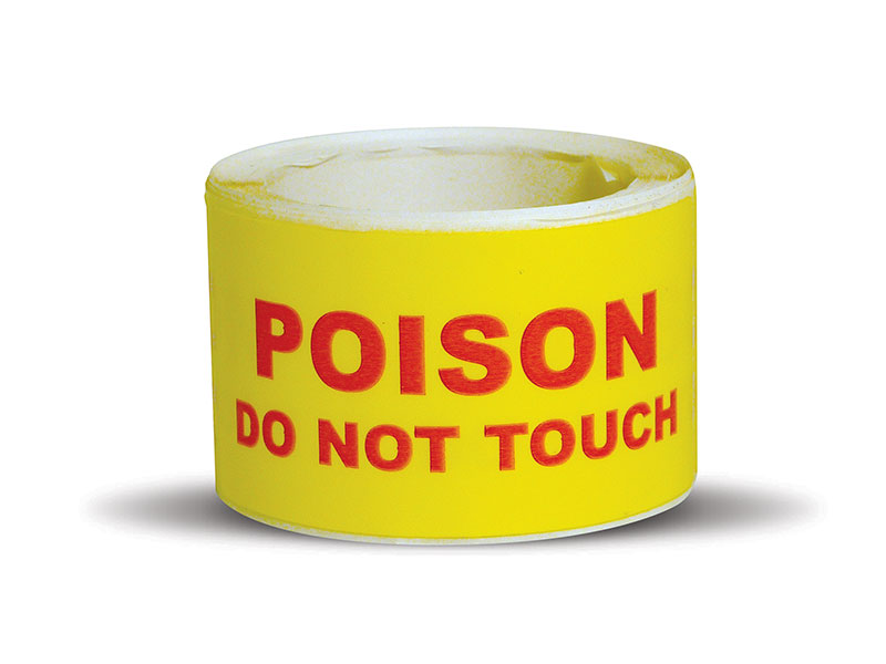Poison Do Not Touch Labels