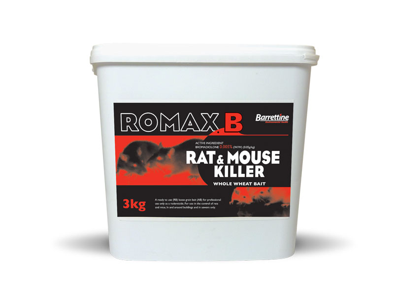 Romax B Rat & Mouse Killer Whole Wheat | Barrettine Environmental Health